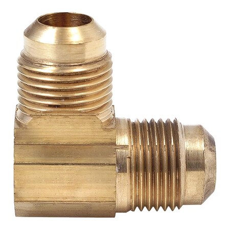 Thrifco Plumbing No. 49 3/8 Inch x 1/2 Inch Brass Flare MIP 90 Elbow 4401155
